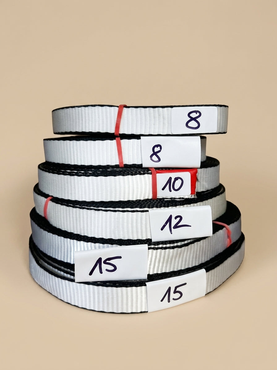 Sigma Impact Low Stretch Slackline-Band weiß – Restposten-Abschnitte