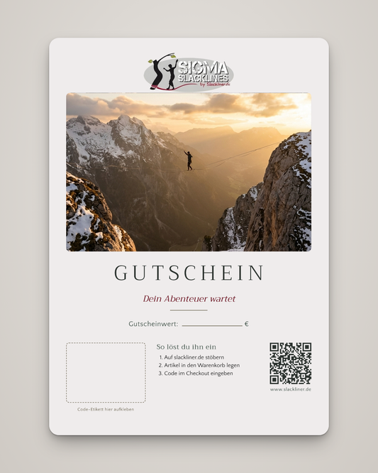 Sigma Slacklines Gutschein: Dein Abenteuer wartet