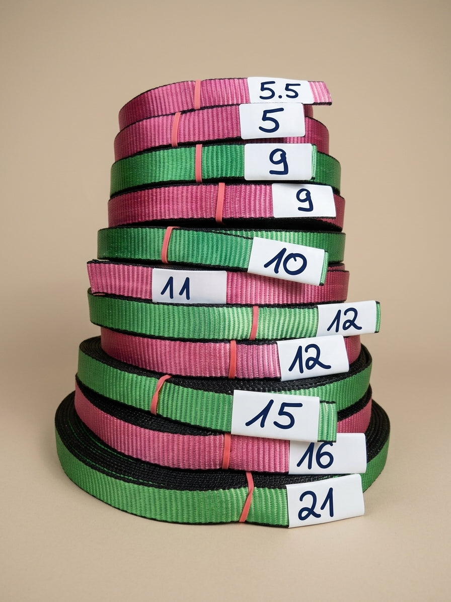 Sigma Impact Slackline-Band pink/grün – Restposten-Abschnitte